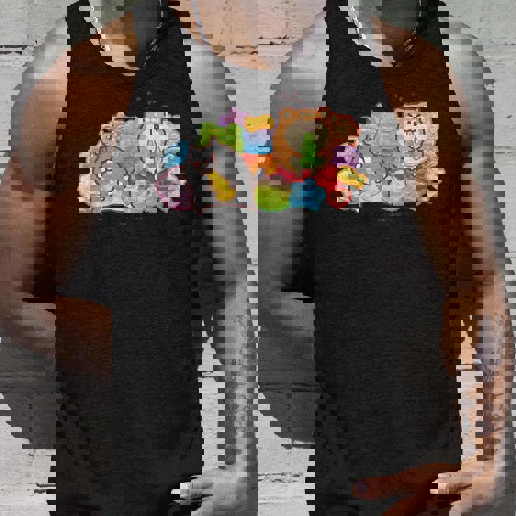 ボンレス犬とボンレス猫 カラフルスナック タンクトップ 彼への贈り物