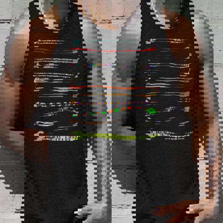 ボーダー カラフル Pop 爬虫類 かわいい オリジナル ヘビ柄 手描き フロント ボーダー イラスト おもしろ タンクトップ 彼への贈り物