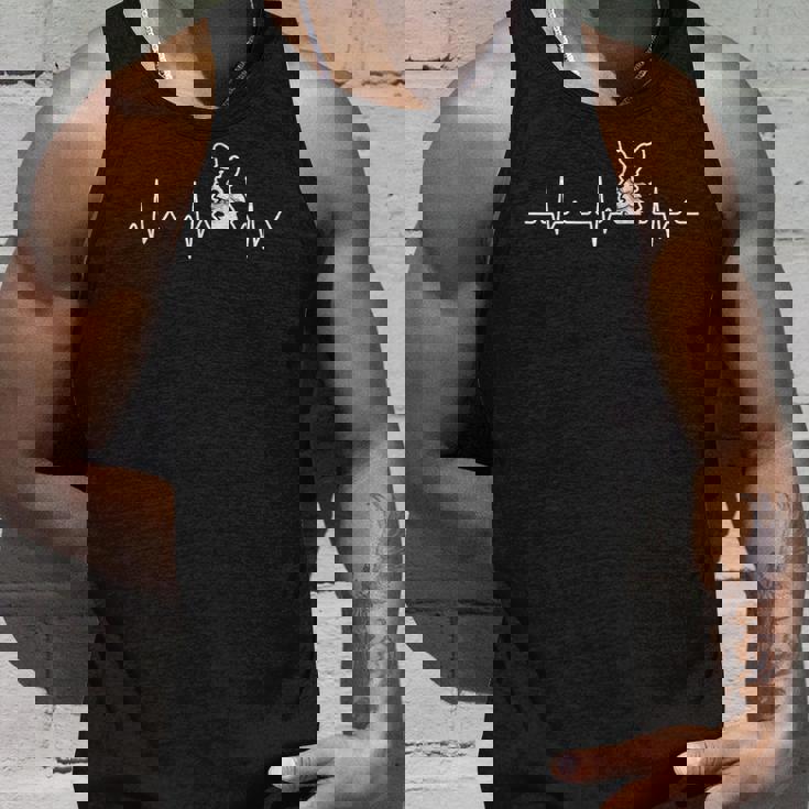 ボーダーコリー ママ 面白い ボーダーコリー ハートビート Ecg タンクトップ 彼への贈り物