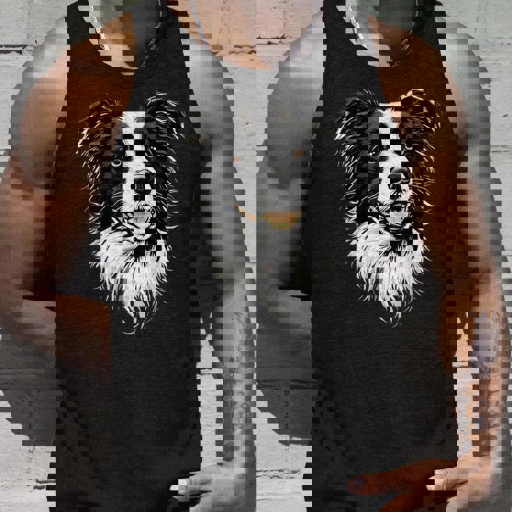 ボーダーコリー モチーフ 犬好き 子犬 かわいい ボーダーコリー タンクトップ 彼への贈り物