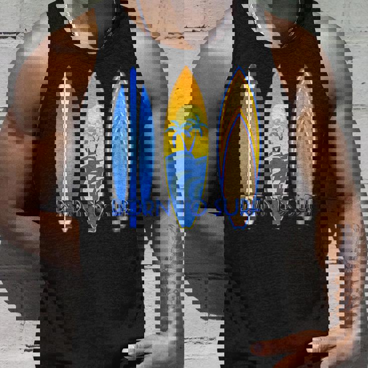 ボーン・トゥ・サーフ・サーフ・サーフィン・ザ・ウェーブ タンクトップ 彼への贈り物