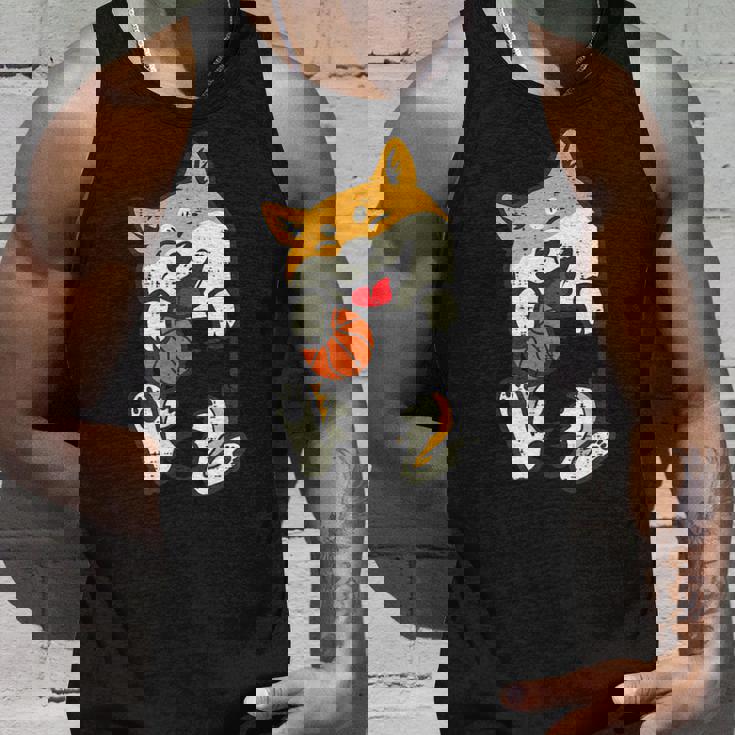 ポケット 柴犬 バスケットボール かわいい バラー 犬 メンズ レディース キッズ タンクトップ 彼への贈り物