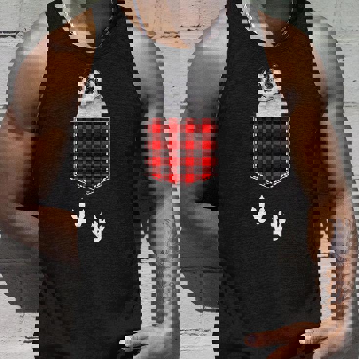 ポケットから覗き出るかわいいペンギン タンクトップ 彼への贈り物