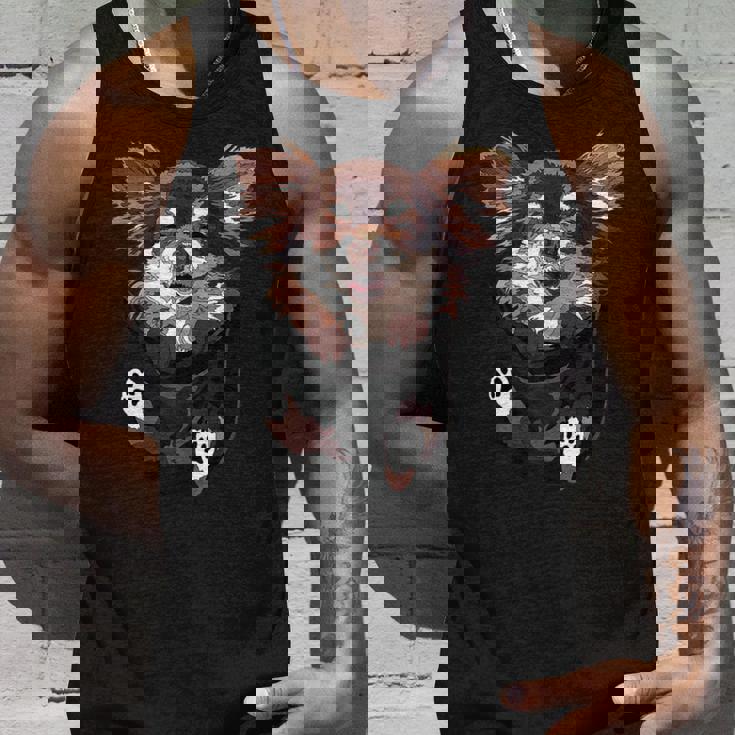 ポケットの中のチワワ 面白い チワワ 長髪 犬好き タンクトップ 彼への贈り物