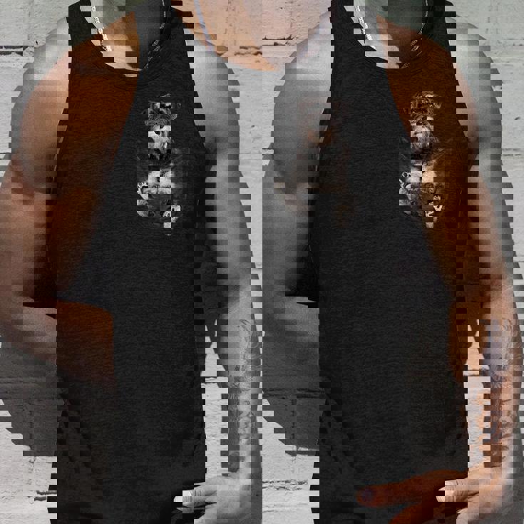 ポケットシュナウザーの恋人たちの面白いミニチュアシュナウザー犬 タンクトップ 彼への贈り物