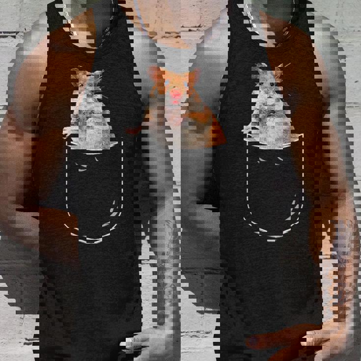 ポケットハムスターシャツ、ポケットに入った面白いハムスター ギフトtシャツ タンクトップ 彼への贈り物