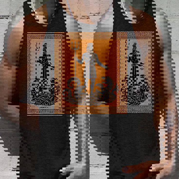 ポセイドン神 トライデント 古代ギリシャ 芸術 神話 ギリシャ神話 タンクトップ 彼への贈り物