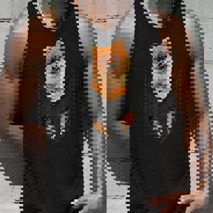 ポム犬愛好家のためのポケットに入った面白いポメラニアン。 タンクトップ 彼への贈り物