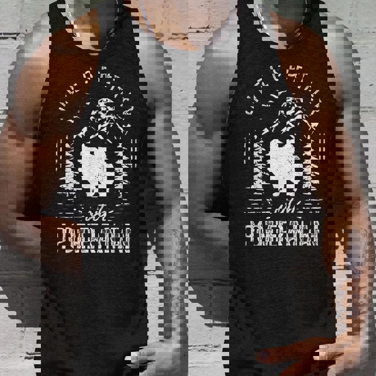 ポメラニアンライフベターママパパ犬 タンクトップ 彼への贈り物