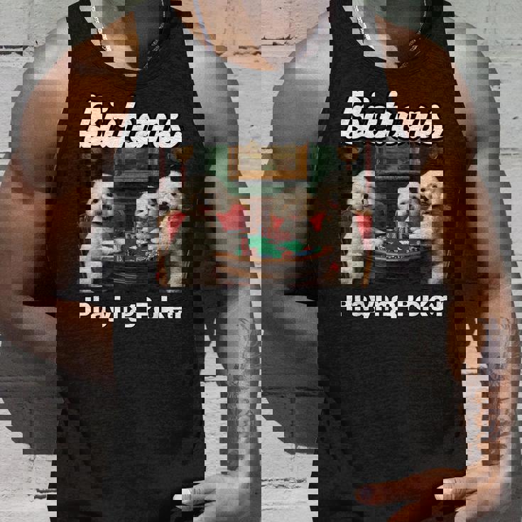 ポーカーをする犬 ビション・フリーゼ ビション・フリーゼの犬種 タンクトップ 彼への贈り物