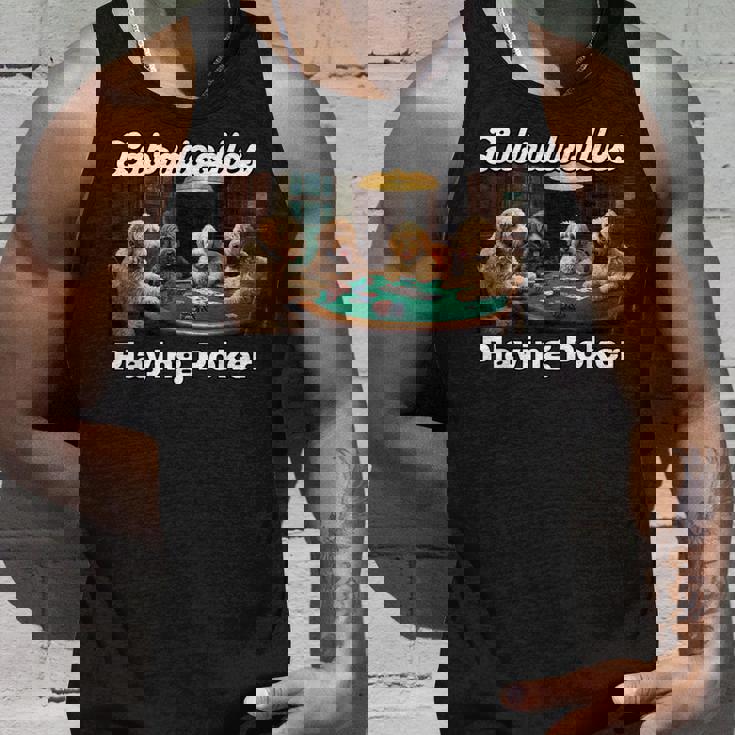 ポーカーをする犬 ラブラドゥードル オーストラリアの犬 ラブラドゥードル タンクトップ 彼への贈り物