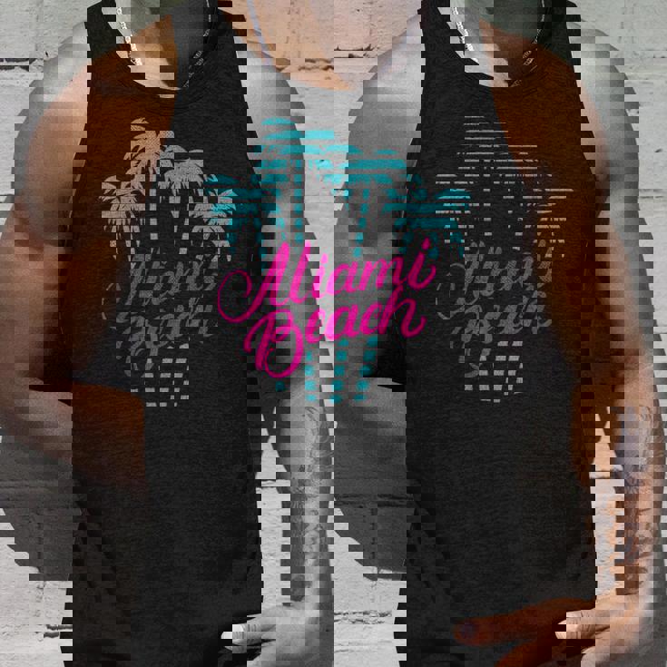 マイアミビーチのバケーションのお土産 80´Sマイアミビーチ タンクトップ 彼への贈り物
