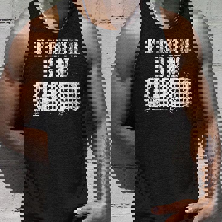 マイ・ビューティフル・イズ・マイ・カーディオ・ファニー・ハズ・ボーイフレンド タンクトップ 彼への贈り物