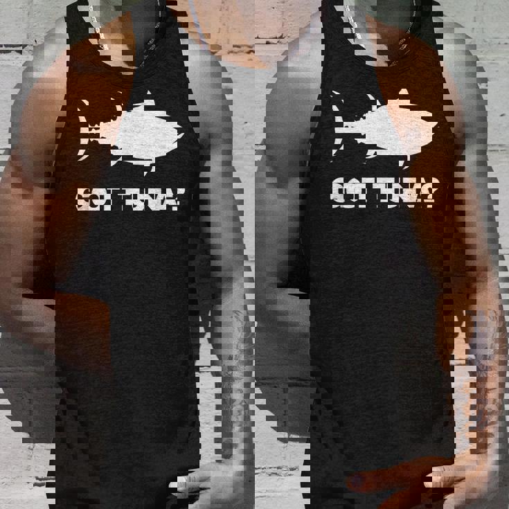 マグロの魚好きのギフト マグロを手に入れた 面白い釣り タンクトップ 彼への贈り物