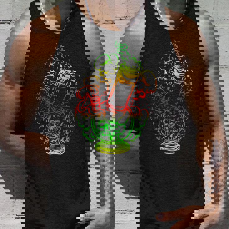 マリファナ スカル ボング 大麻 ウィード 420 ラスタ ギフト タンクトップ 彼への贈り物