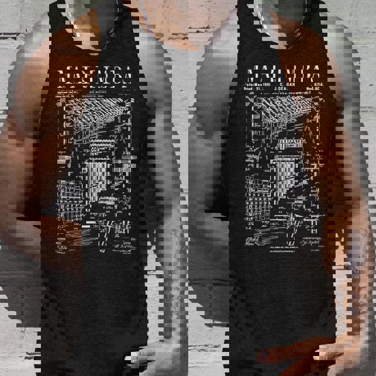 マリンバ奏者 パーカッション 楽器 ヴィンテージ 特許 タンクトップ 彼への贈り物