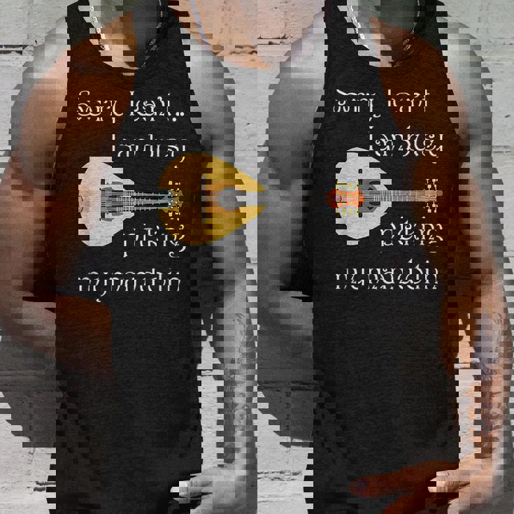 マンドリンピッキング ミュージシャン 音符 フォークミュージック タンクトップ 彼への贈り物