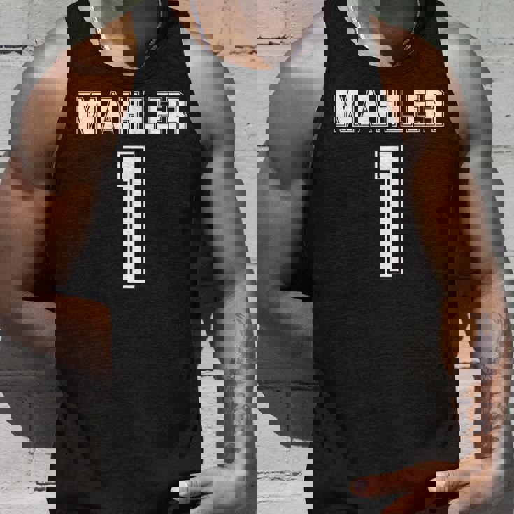 マーラー第1番 交響曲 面白い スポーツ オーケストラ 音楽 タンクトップ 彼への贈り物