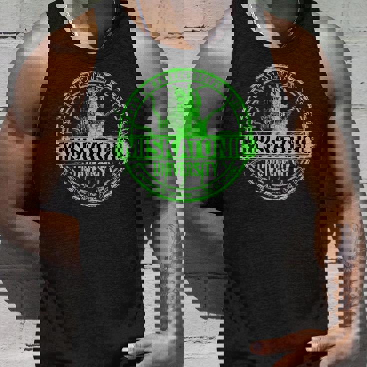 ミスカトニック大学ロゴ ホラー文学 タンクトップ 彼への贈り物