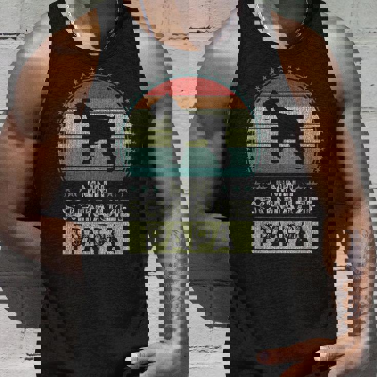 ミニチュア・シュナウザー、ミニチュア・シュナウジー・パパ タンクトップ 彼への贈り物