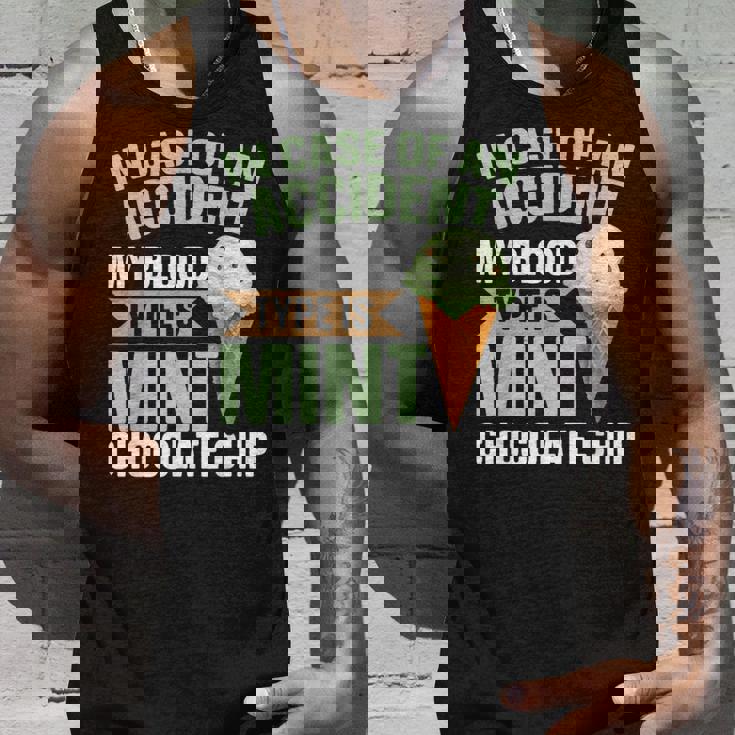 ミントチョコチップフレーバー ワッフルコーン ミントアイスクリーム タンクトップ 彼への贈り物