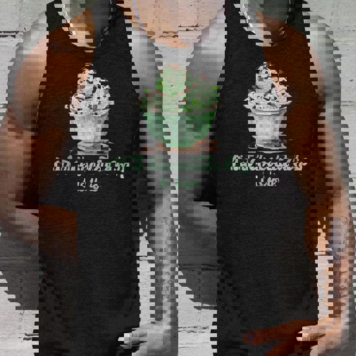 ミントチョコレートチップアイスイズライフ タンクトップ 彼への贈り物