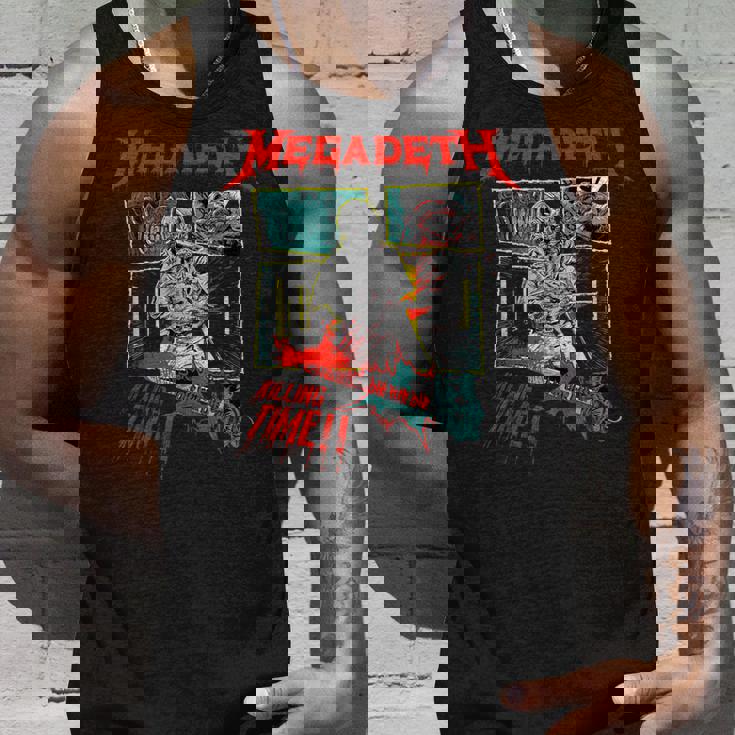 メガデス 世界をつぶす。暇つぶし。 タンクトップ 彼への贈り物