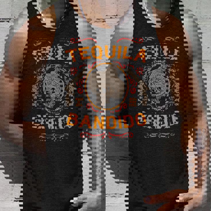 メキシカンスカル テキーラ バンディト クール スケルトン チャロ ギフトアイデア タンクトップ 彼への贈り物