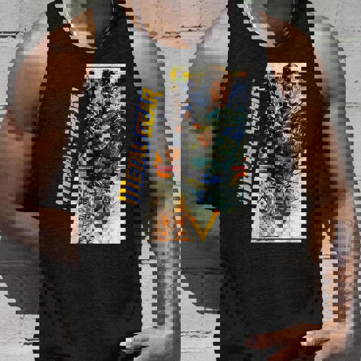 メタルギアボックス アート タクティカル スパイ活動 レトロゲーマー タンクトップ 彼への贈り物