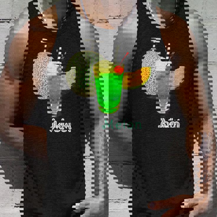 メロン 3 Melon メロンソーダ クリームソーダ カット 『デリシャス フルーツ』果物 リアル 面白い イラスト タンクトップ 彼への贈り物