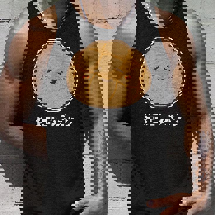 メロンパン 菓子パン パン かわいい 顔 八の字眉 笑い おもしろ キャラクターキャラクター メロンパン好き タンクトップ 彼への贈り物