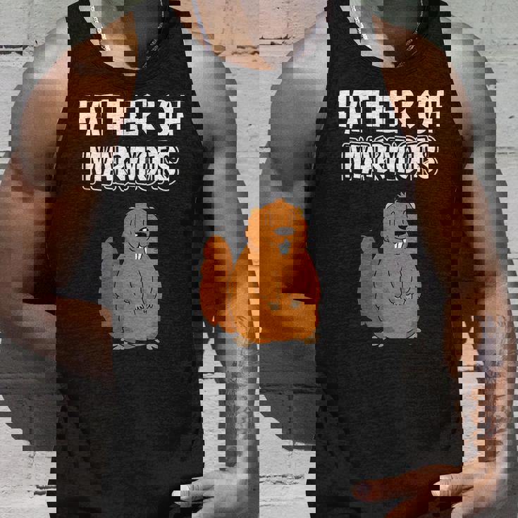 メンズ・ボーイズ・マーモット・パパ 父の日 マーモットの父 タンクトップ 彼への贈り物