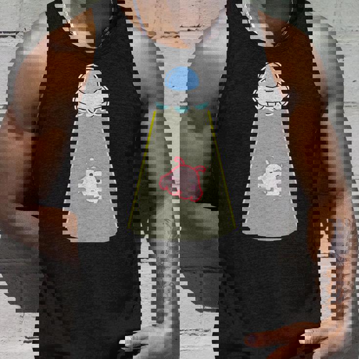 メンダコ《Ufo 遭遇》【どうぶつフレンズ】水族館 ゆるくて かわいい 面白い 動物 キャラクター タンクトップ 彼への贈り物