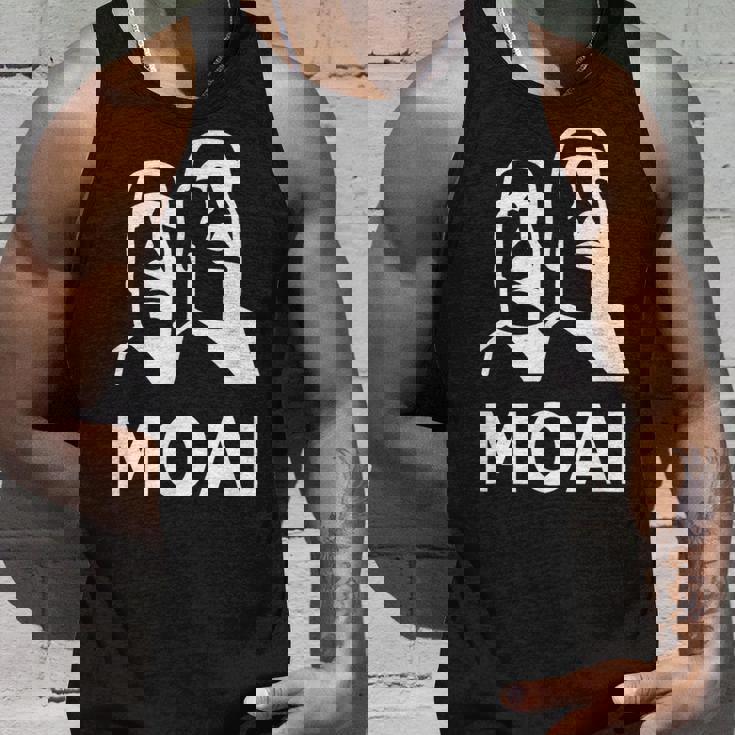 モアイ像 イースター島の頭 ポリネシア タンクトップ 彼への贈り物