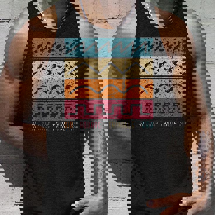 モジュラー シンセサイザー テクノ ビンテージ アナログ 波形 タンクトップ 彼への贈り物