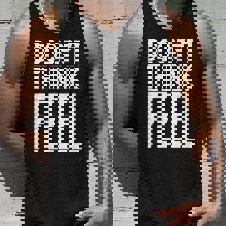 モチベーションを高める引用tシャツ Don't Think Feel インスピレーション タンクトップ 彼への贈り物