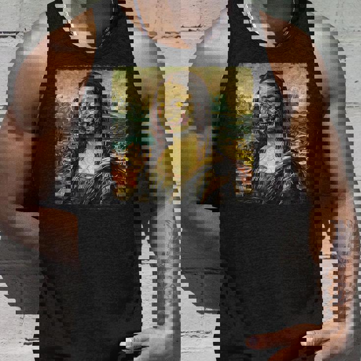 モナリザ ゾンビ ハロウィン 美術教師 モナリザ タンクトップ 彼への贈り物