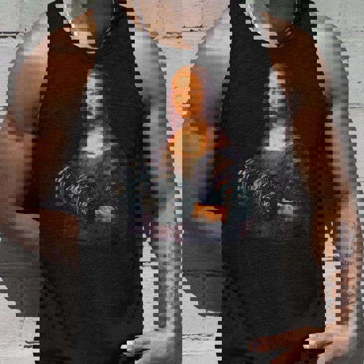 モナリザ 面白いtシャツ ジム 筋トレ ダイエット メンズ おもしろ 面白い 服 おもしろグッズ ネタ タンクトップ 彼への贈り物