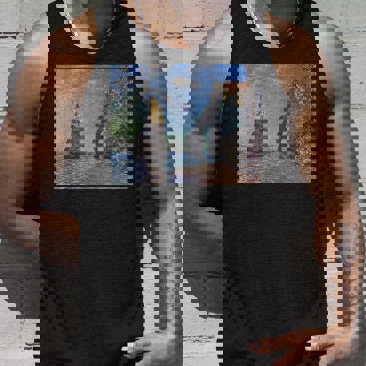 モネのエトルタの断崖 タンクトップ 彼への贈り物