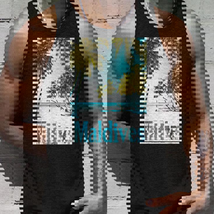 モルディブ島 ビーチ 熱帯風景 旅行 お土産 タンクトップ 彼への贈り物