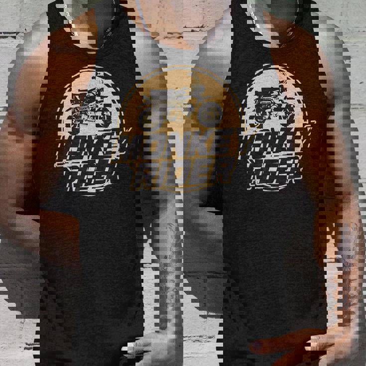 モンキーバイクライダーレトロクラシック原付オートバイtシャツ タンクトップ 彼への贈り物