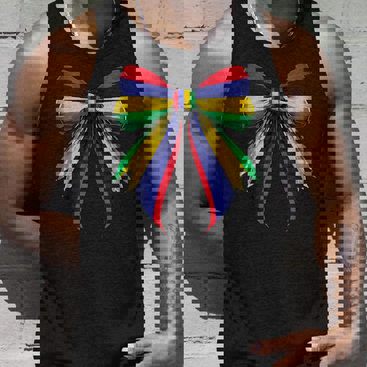 モーリシャス国旗 モーリシャスのプライド コケットリボン タンクトップ 彼への贈り物