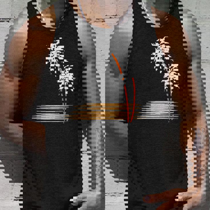 ヤシの木 夏 カラフル 胸 プリント ホリデー タンクトップ 彼への贈り物