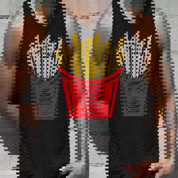 ユーモア 小さなミニマリスト シンプルなフライドポテト フライドポテト タンクトップ 彼への贈り物