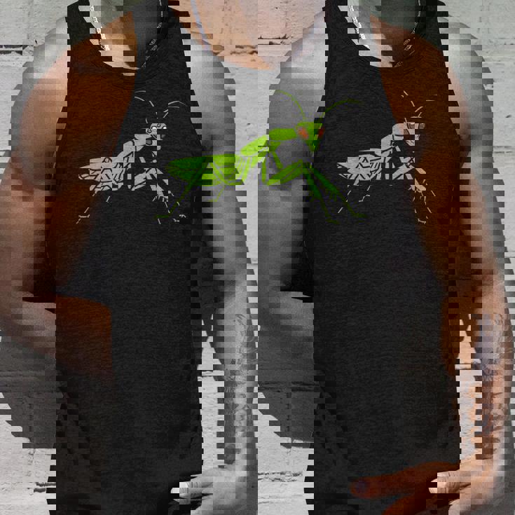 ユーモアのあるカマキリの昆虫 シンプルなカマキリ タンクトップ 彼への贈り物