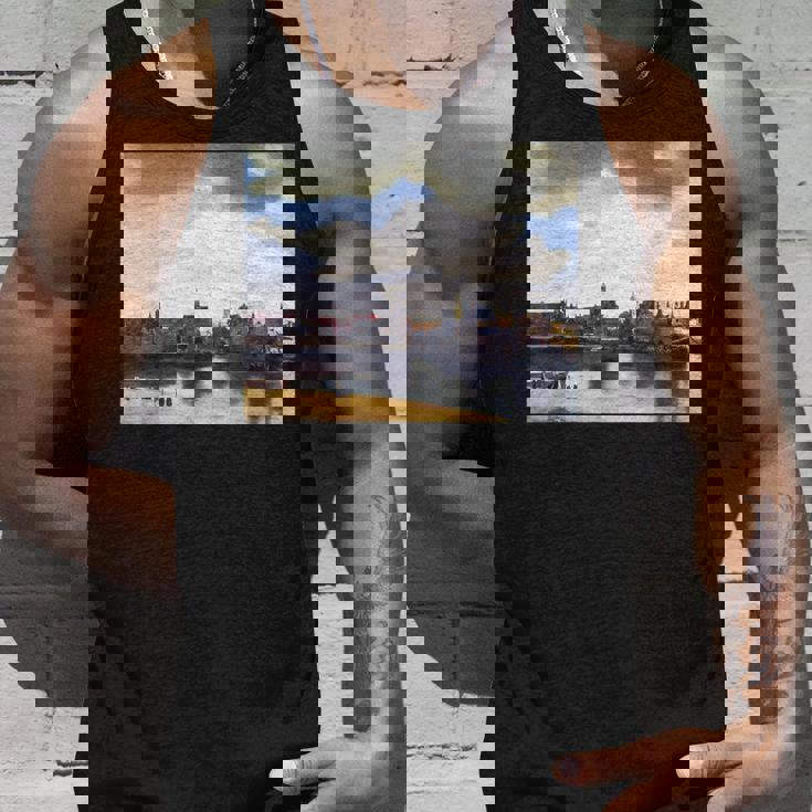 ヨハネス・フェルメールによるデルフトの眺めゲジヒト・オプ・デルフト 1661 タンクトップ 彼への贈り物