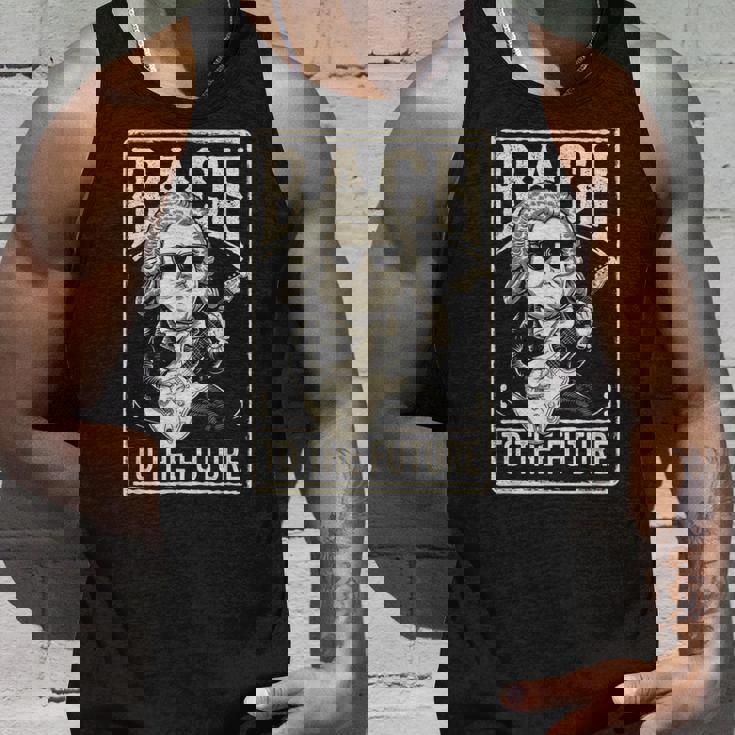 ヨハン・セバスチャン・バッハ・トゥ・ザ・フューチャー、面白いクラシック音楽 タンクトップ 彼への贈り物