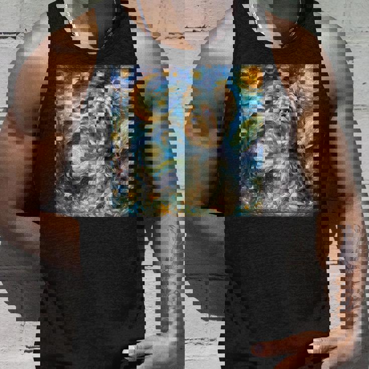 ヨークシャーテリア 星月夜シャツ ヴィンセント・ヴァン・ゴッホ ヨーキー タンクトップ 彼への贈り物