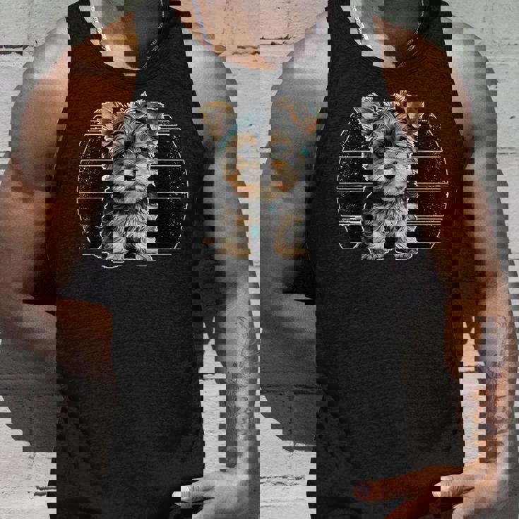 ヨークシャーテリア犬 ポップアート 誇り高きヨーキー 犬好き オーナー タンクトップ 彼への贈り物