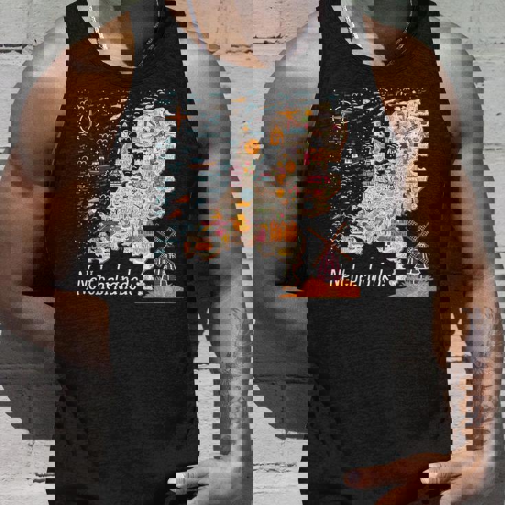 ヨーロッパ オランダ 地図 オランダ アムステルダム バケーション お土産 タンクトップ 彼への贈り物